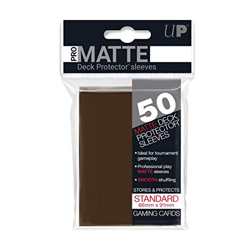 50 Ultra Pro Pro-Matte Brown Deck Protector Sleeves - Non-Glare - Magic
