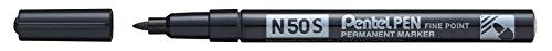 Pentel N50S-A Corpo In Alluminio, 1 Pezzo, Nero