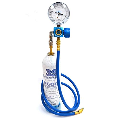 Kit Ricarica Diagnosi Frigo - Freezer Fai Da Te - Gas R600A - Contenuto Bombola 420 Gr.
