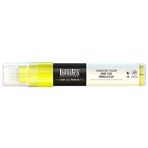 Liquitex 4610981 - Pennarello Acrilico, Giallo (Giallo Fluo), 8 - 15 Mm