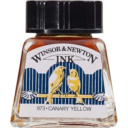 Winsor & Newton Inchiostro Colorato Da Disegno 14 Ml - Giallo Canarino