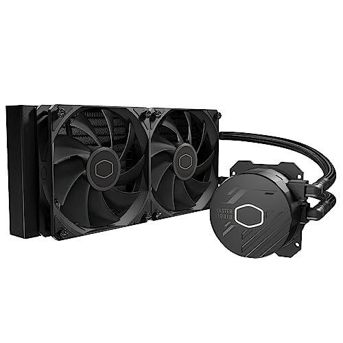Cooler Master Ml240L Core Cpu Liquid Cooler – Nero | Supporto Processore Intel E Amd – Lga1700, Lga1200, Lga1151, Am5, Am4 | Pompa A Doppia Camera Gen