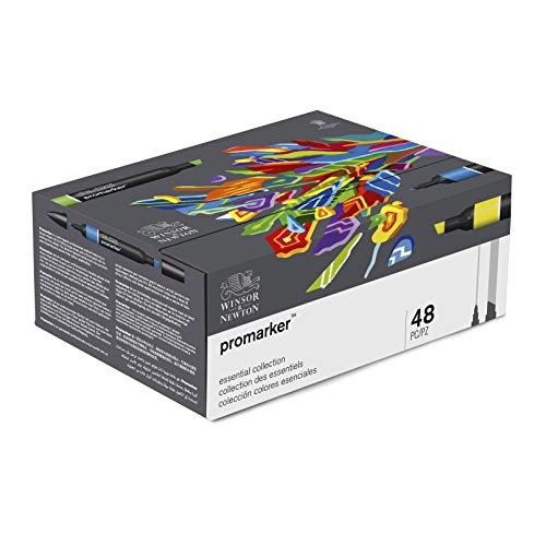 Winsor & Newton Set 48 Promarker Assortiti, Multicolore