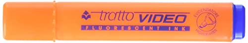 12 Evidenziatori Fluorescenti Tratto Video Arancioni
