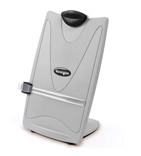 Kensington 62405 Leggio Insight Plus Easel Per Scrivania, Capacità 50 Fogli, 4 Angolazioni E Segnariga A Lente, Grigio