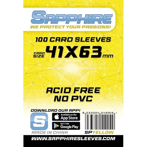 Red Glove - 100 Sapphire Sleeves Yellow 41X63 Spyellow