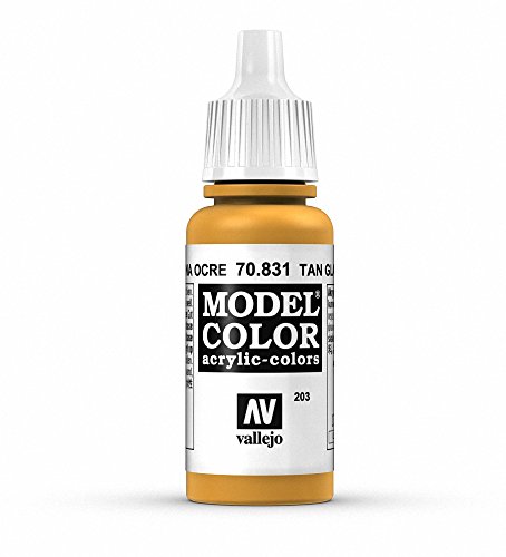 Vallejo 70.831 - Colore Acrilico Opaco , Oro (Tan Glaze), 17 Ml, 1 Pezzo
