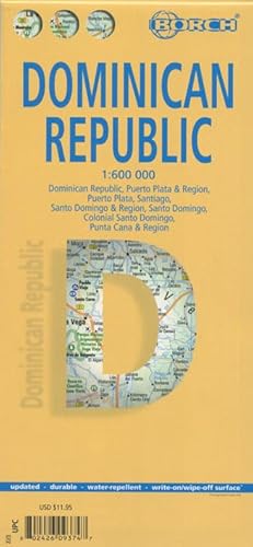 Dominican Republic. Republica Dominicana. Map 1:600 000: Dominican Republic, Puerto Plata & Region, Puerto Plata, Santiago, Santo Domingo & Region, ..