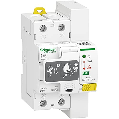 Maxxistore - Schneider Restart Salvavita Riarmo Automatico Differenziale 2P 25A 30Ma A9Cr2225