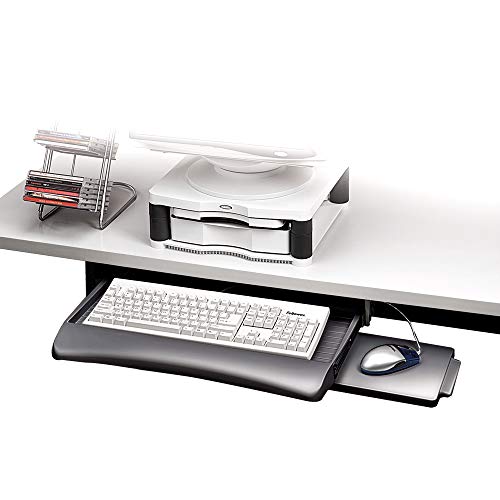 Fellowes 93804 Porta Tastiera, Grigio Grafite