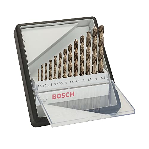 Bosch Accessories Robust Line Hss-Co Set Punte Metallo, 1.5 - 6.5 Mm, 13 Pezzi