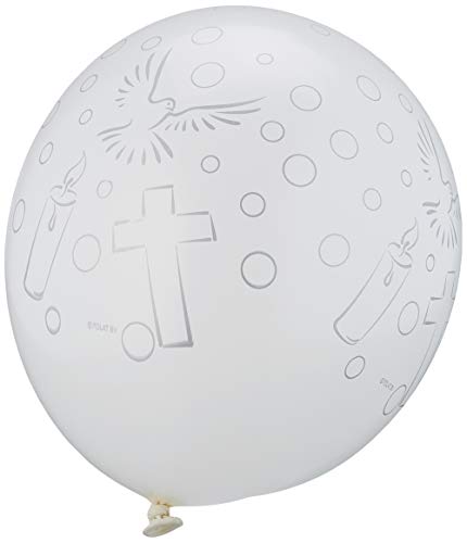 Palloncini Prima Comunione Bianchi - 8 Pezzi