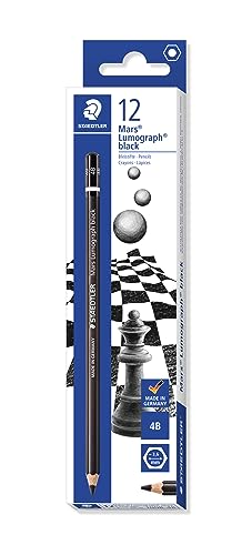 Staedtler 100B-4B Matita 4B, 12 Pezzi