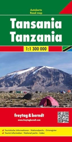 Tanzania 1:1.300.000: Wegenkaart 1:1 300 000: 2102