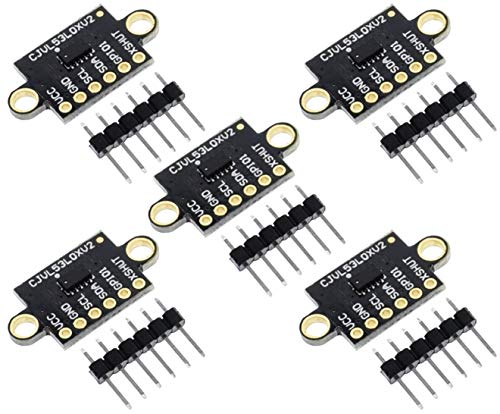 Tecnoiot 5Pcs Vl53L0X Time-Of-Flight Tof Laser Ranging Distance Sensor 940Nm Gy-Vl53L0Xv2