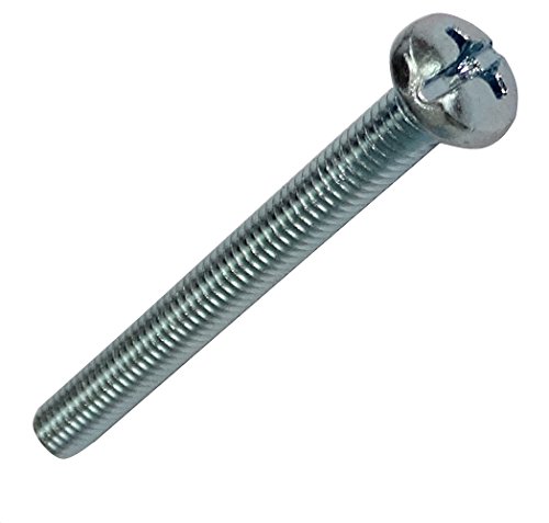 Aerzetix - 20 Bulloni - Testa Bombata - M4X40Mm - Acciaio Zincato - Impronta 0,8 Mm - Ph2 Croce - C18825