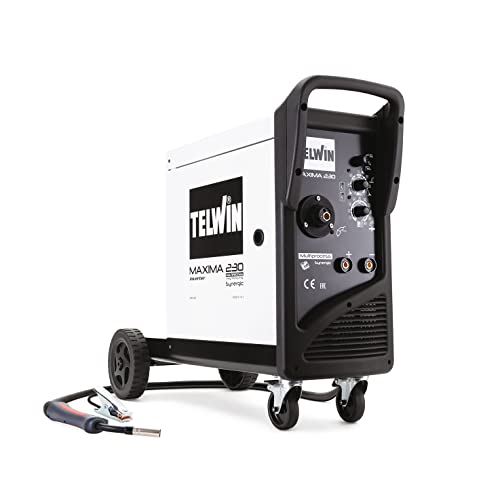 Telwin 816088 Maxima 230 Synergic - Saldatrice A Filo Con Tecnologia Inverter 230 V, 50-60 Hz, 1 Ph