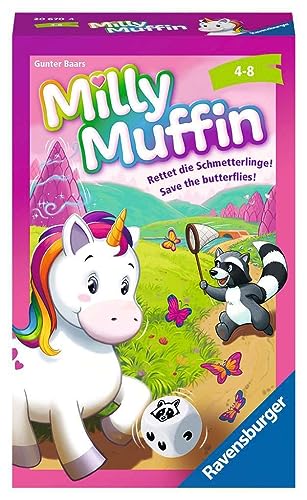 Ravensburger-Milly Muffin Mitbringspiele 20670-Milly, Unicorno Cooperativo Per Bambini Dai 4 Anni In Su, 20670