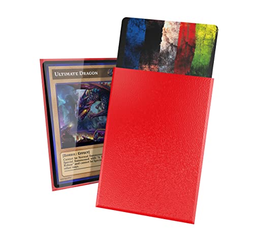 Ultimate Guard Cortex Sleeves (60) - Dimensione Giapponese - Lucido - Rosso