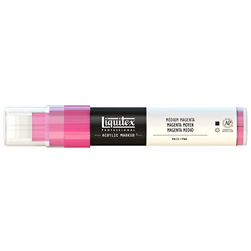 Liquitex 4610500 - Pennarello Acrilico, Rosa (Medio Magenta), 8 - 15 Mm