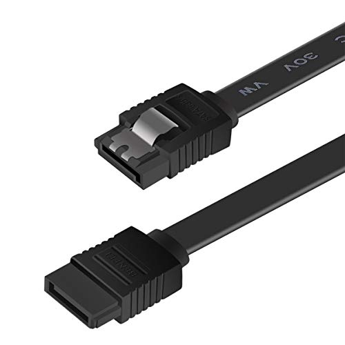 Benfei Cavo Sata Iii, Cavo Sata Iii Cavo Dati Sdd Hdd Da 6 Gbps Diritto Con Chiusura A Scatto Compatibile Da 45.7Cm Per Hdd Sata, Ssd, Driver Cd, Mast