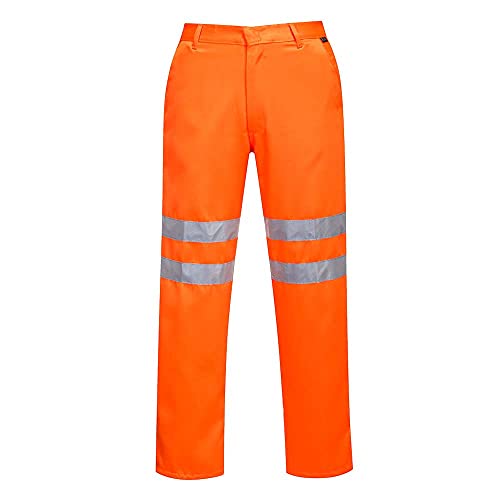 Portwest Hi-Vis Ris, Rt45, Pantaloni Ad Alta Visibilità, Uomo, Xl, Arancione (Orange)