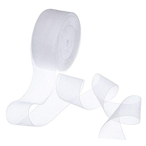 Tancuder Nastro Organza Bianco 4Cm*45M Nastro Per Regalo In Organza Elegante Nastro Decorativo Di Organza Puro Per Decorazioni Festival Confezioni Reg