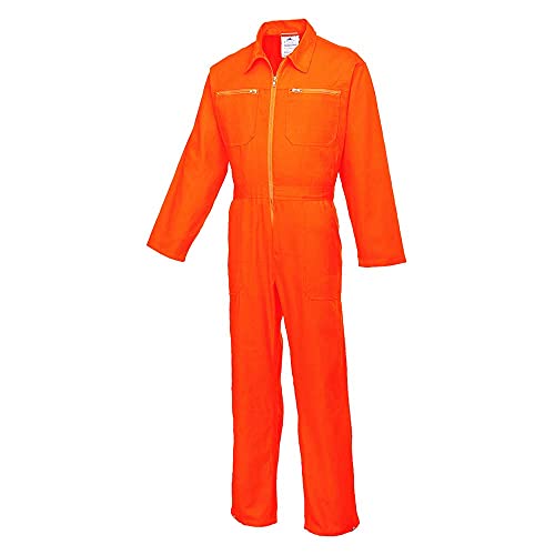 Portwest C811Orrm Tuta Intera In Cotone, Arancio, Medium