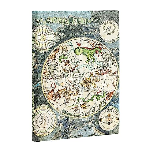 Paperblanks Flexi A Copertina Morbida Planisfero Celeste | Righe | Mini (95 × 140 Mm)