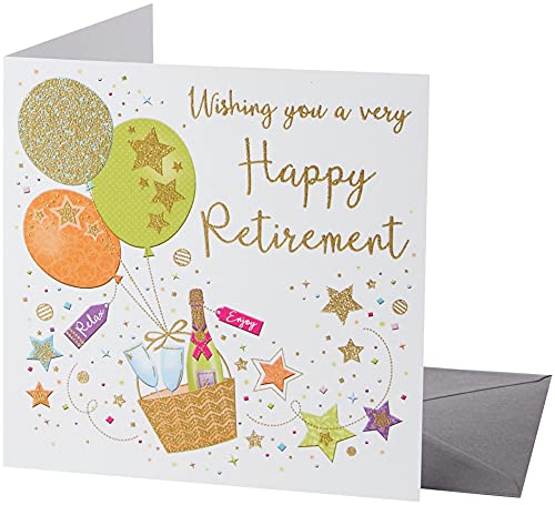 Piccadilly Greetings Zizi Cards - Biglietto Di Auguri Per Pensionamento, 138 Mm Quadrati
