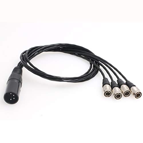 Szrmcc Xlr 4 Pin Maschio A 4 Split Hirose 4 Pin Maschio Cavo Di Alimentazione Per Zaxcom Sound Devices 688 664 Zoom F8