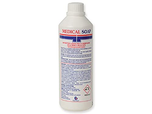 Gima Germo Sapone Antisettico Liquido Per La Disinfezione Delle Mani E Della Cute, Confezione Da 12 Flaconi 500 Ml