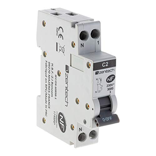 Zenitech - Interruttore Di Circuito Non Ph 3Ka Nf - 02A - 230V