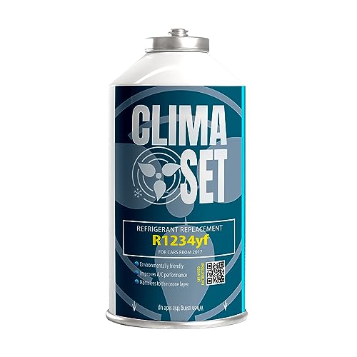 Climaset Gas Aria Condizionata Auto - Kit Ricarica Clima Auto Refrigerante R134A - Auto Dal 1994 Al 2016 Bombolette Gas R134A