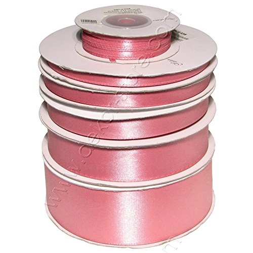 Nastro Rosa Antico Doppio Raso H 06Mm 50Mt
