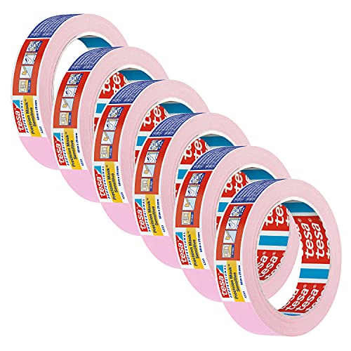 Tesa Nastro Di Precisione 4333 Sensitiv Per Incollare Superfici Sensibili In Ambienti Interni, Nastro Estremamente Piatto, 50 M X 25 Mm, Confezione Da