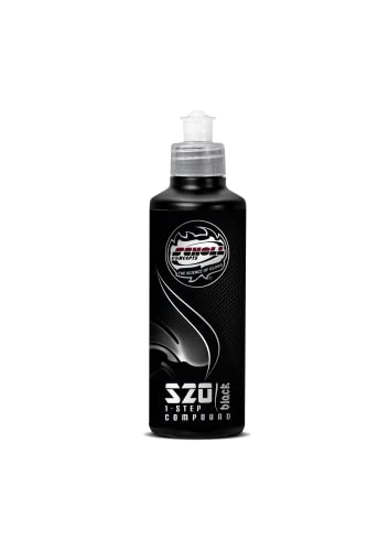 Scholl Concepts Pasta Abrasiva S20 Black Real 1 Step | 250 G | Pasta Abrasiva Ad Alte Prestazioni | Eccezionale Capacità Di Lucentezza