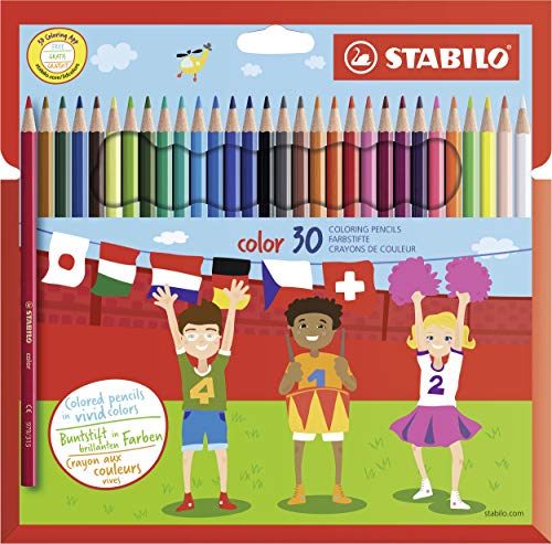 Matita Colorata - Stabilo Color - Astuccio Da 30 - Colori Assortiti