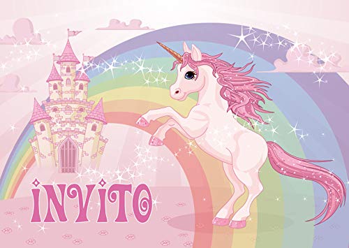 Edition Colibri 10 Inviti Per Festa Di Compleanno; Motivo: Unicorno/Inviti Di Compleanno Per Bambini/In Italiano (10952 It)