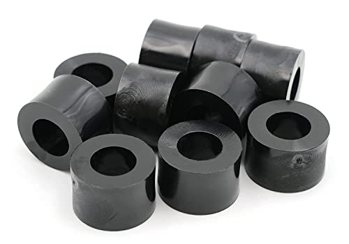 Design61 10 Distanziatori Per Rondelle, Lunghezza 15 Mm X Diametro 15/8,2 Mm, M8, Rotondi, Polietilene Hd