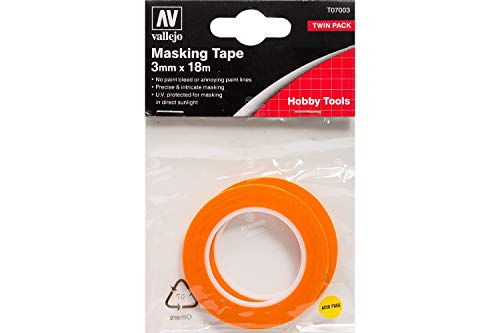 Av Vallejo Tools - Precision Masking Tape 3Mmx18M Twin Pack