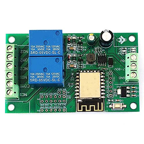 Geieold Esp8266 Esp-12F Modulo Relè Wifi 2 5 V/8 – 80 V Relè Interruttore Scheda Di Sviluppo Per Ide Intelligent Casa App