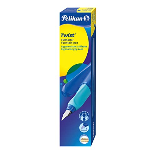 Pelikan - Penna Stilografica Twist Deep Blue, F Scatola Pieghevole.