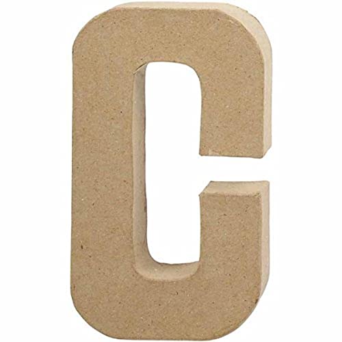 Creativ - Lettera"C" Di Cartapesta, 20,5 Cm