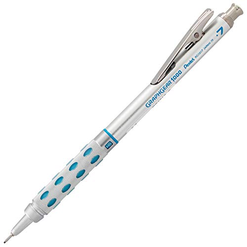 Pentel Graphgear Portaminas, Plateado, 0.7 Mm