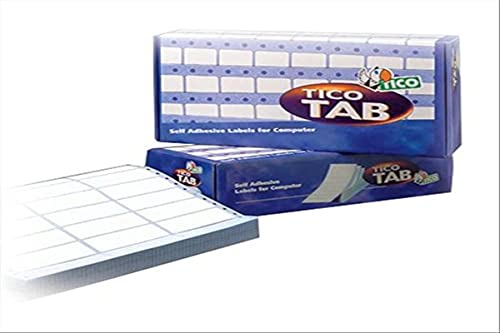 Tico Tab1-1003 Etichette A Modulo Continuo, 100 X 36.2, Bianco, 6000 Pezzi