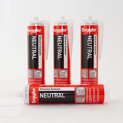 Ftmetalli - Sigillante Silicone Trasparente Marca Torggler - Silicone Fissativo Antimuffa Per Interni Pronto Subito - Resistenza E Versatilità - Trasp