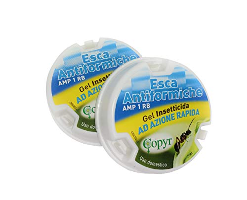 Copyr | Due Trappole Amp 1 Rb Insetticida Formiche E Blatte, Antiscarafaggi, Uso Domestico, Disinfestazione In 6 Giorni, Per Interno Ed Esterno, 2X10 