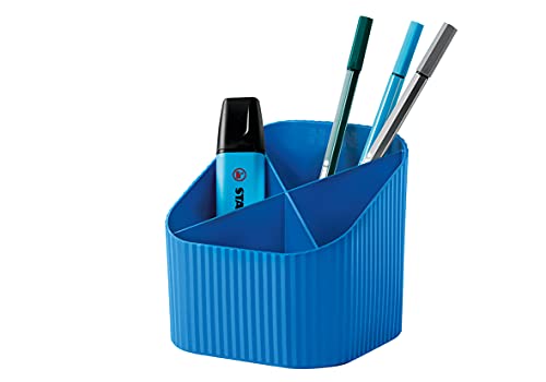 Han Organizer Da Scrivania Re-X-Loop – Say Yes To 100% Recycled, Moderno E Giovane Design Per Tutti Gli Oggetti Di Cancelleria, Blu, 17238-914