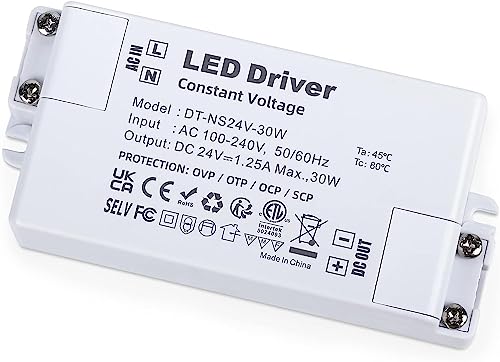 Atec - Trasformatore Dt-Ns Ip20 Ac220V>Dc24V Led Driver, Constant Voltage, Non Dimmerabile. (30)